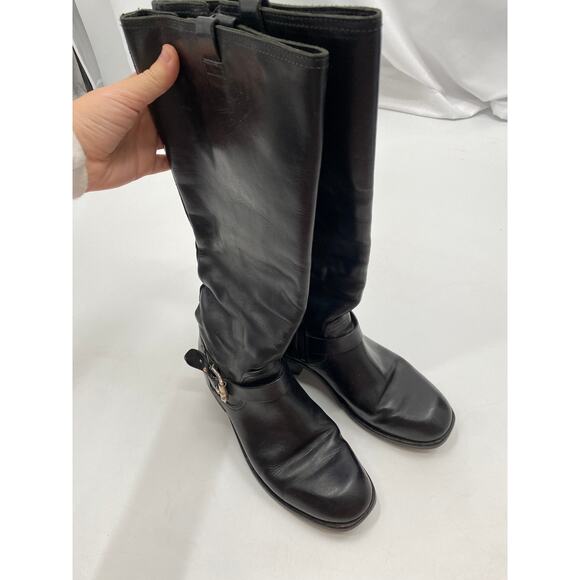 Rag & Bone 38.5 black leather tall boots - Picture 3 of 6